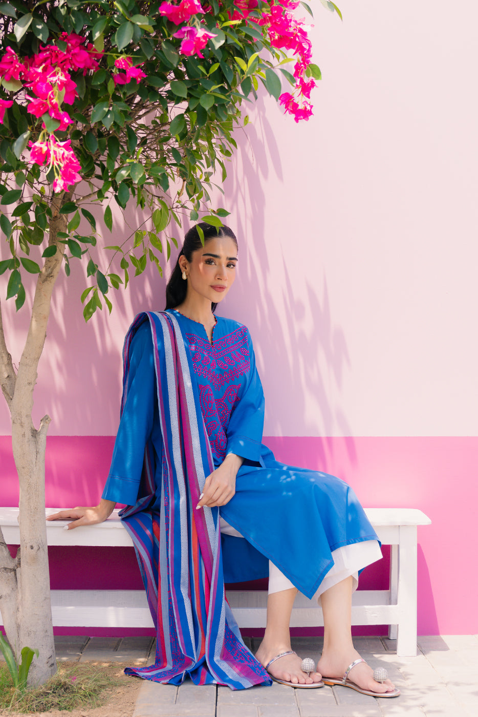 2 Piece Embroidered Lawn Suit (Pret)
