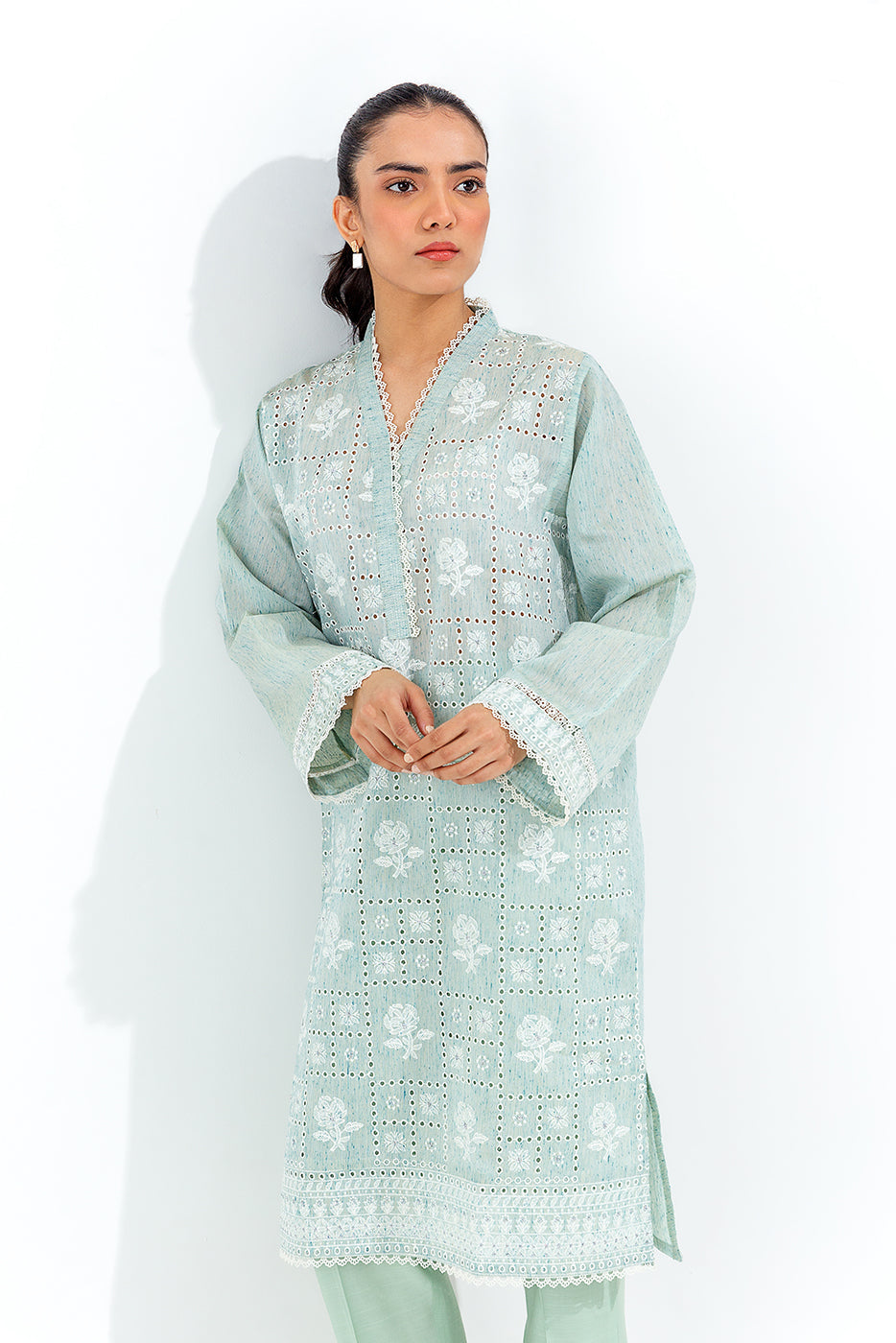 2 Piece Embroidered Fancy Neps Suit (Luxury Pret)