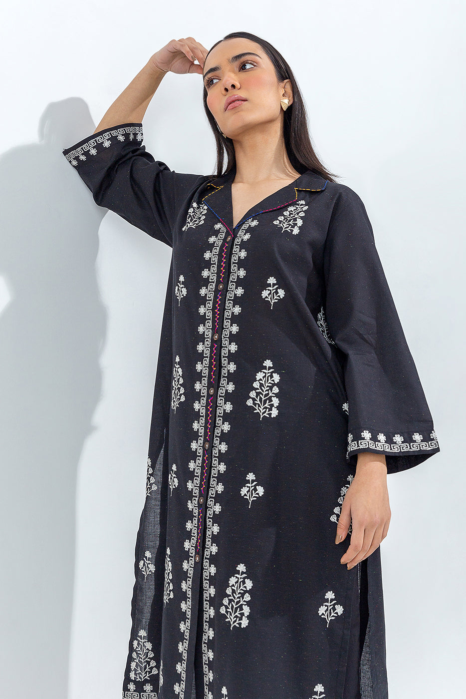 Embroidered Multi Neps Shirt (Pret)