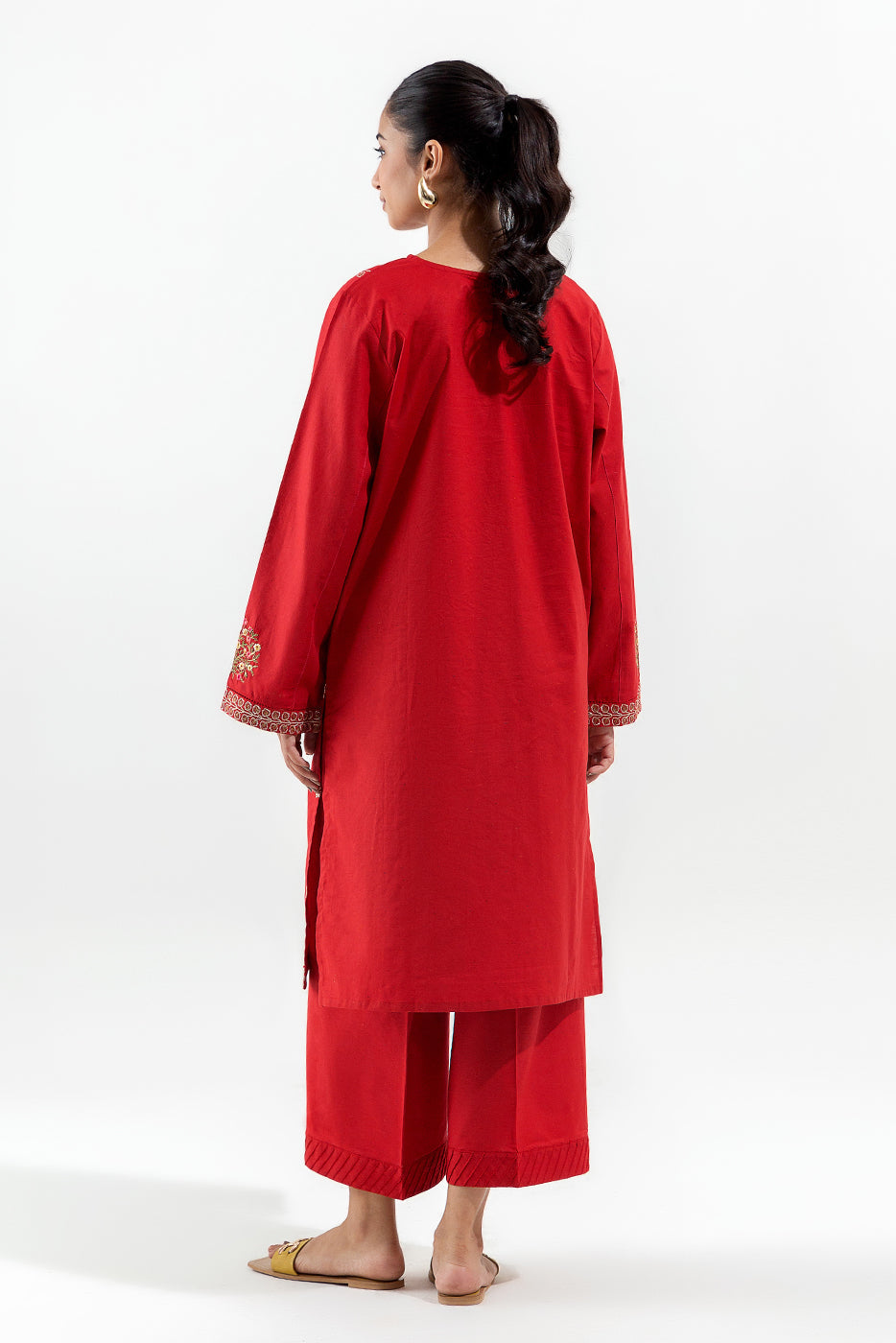 2 Piece Embroidered Multi Naps Suit (Pret)