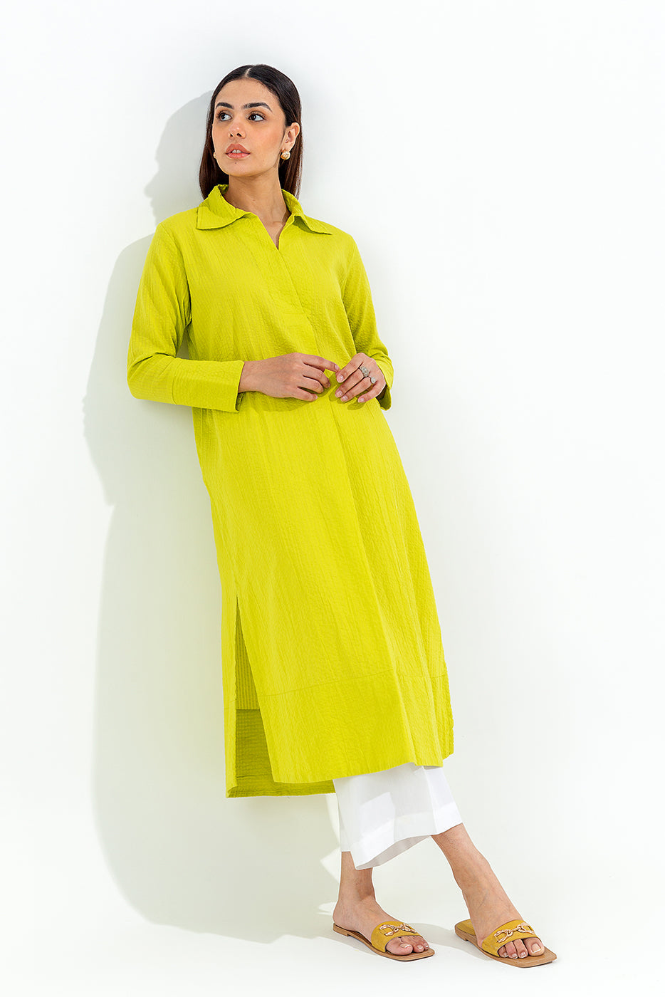 Basic Seersucker Shirt (Pret)