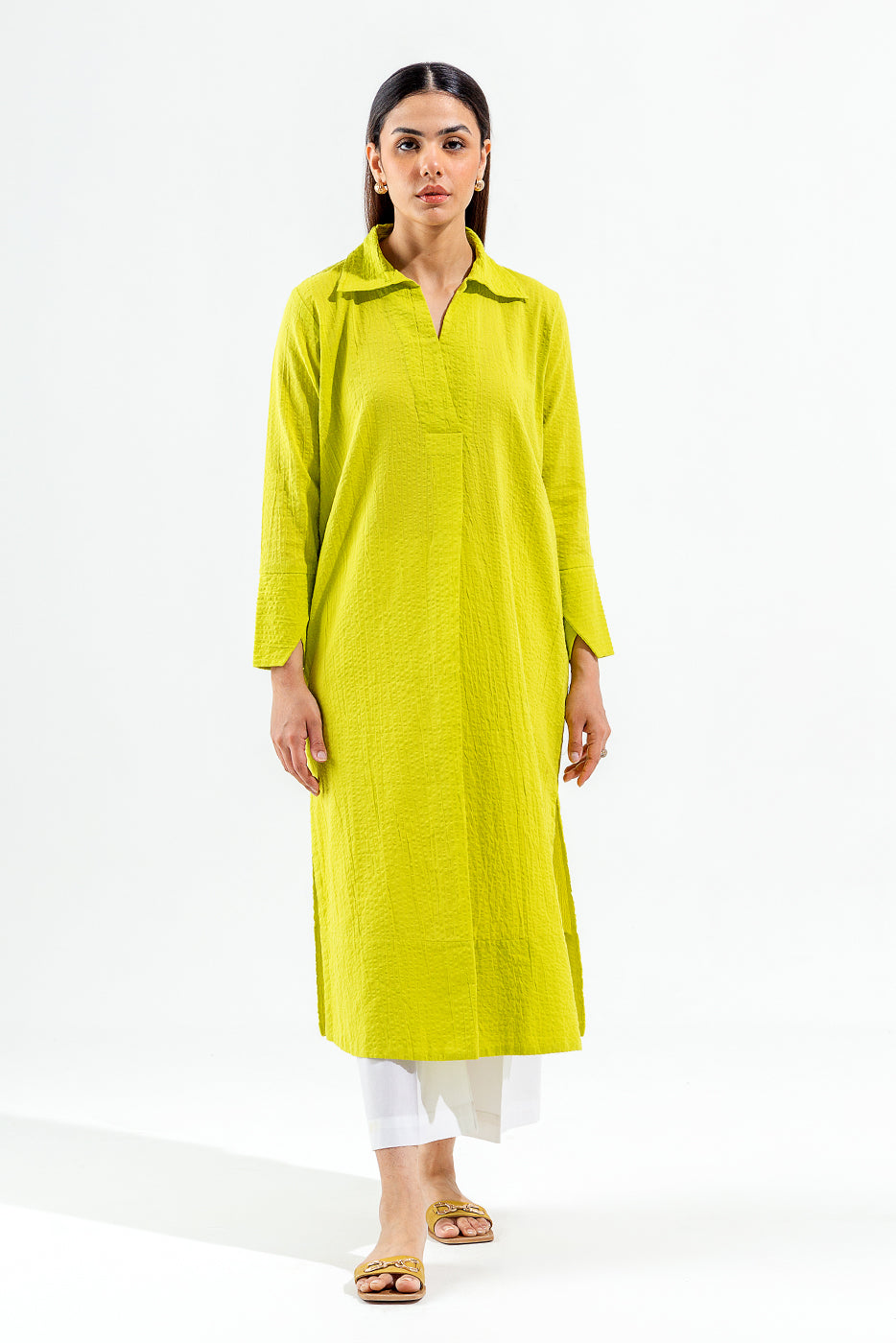 Basic Seersucker Shirt (Pret)