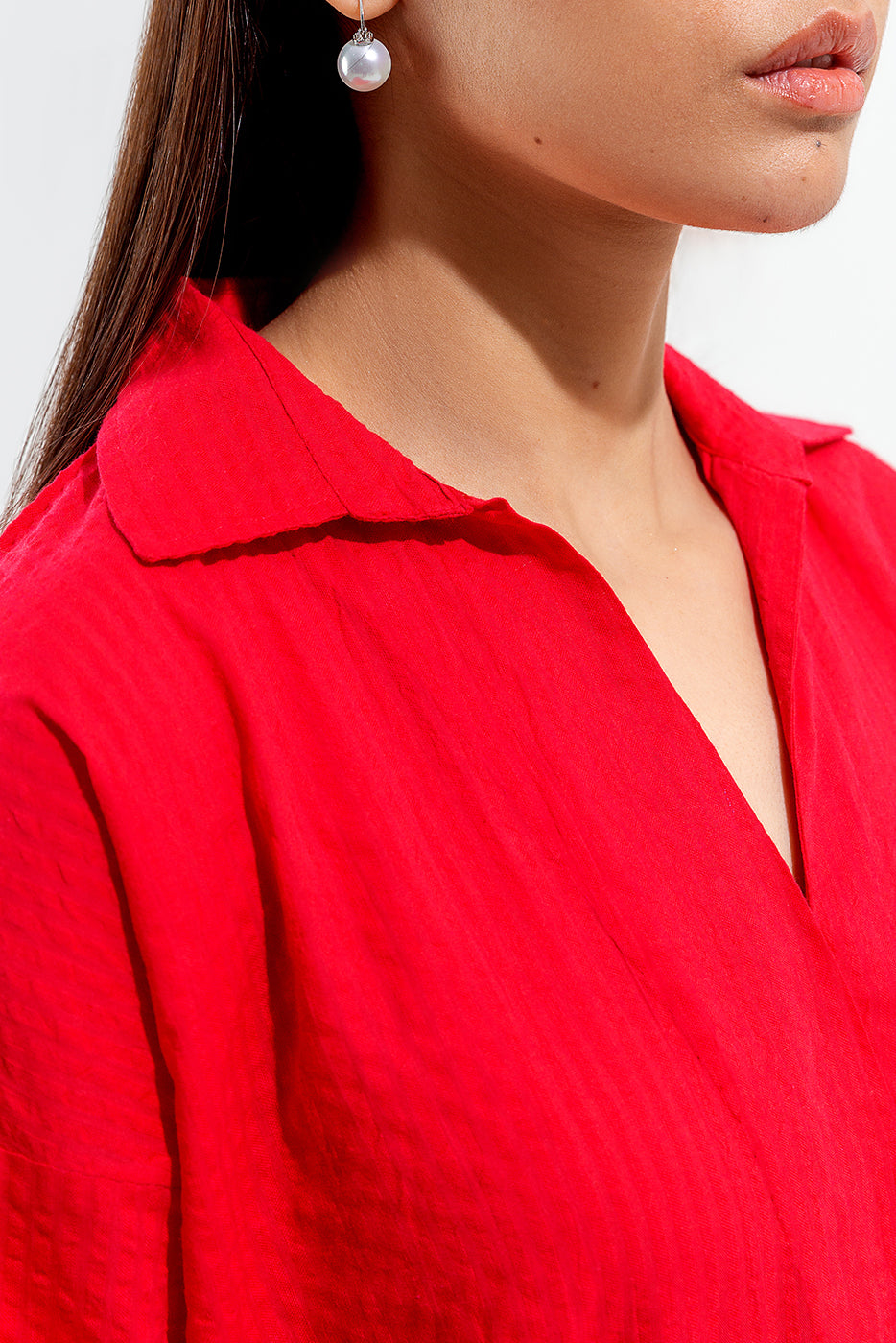 Basic Seersucker Shirt (Pret)