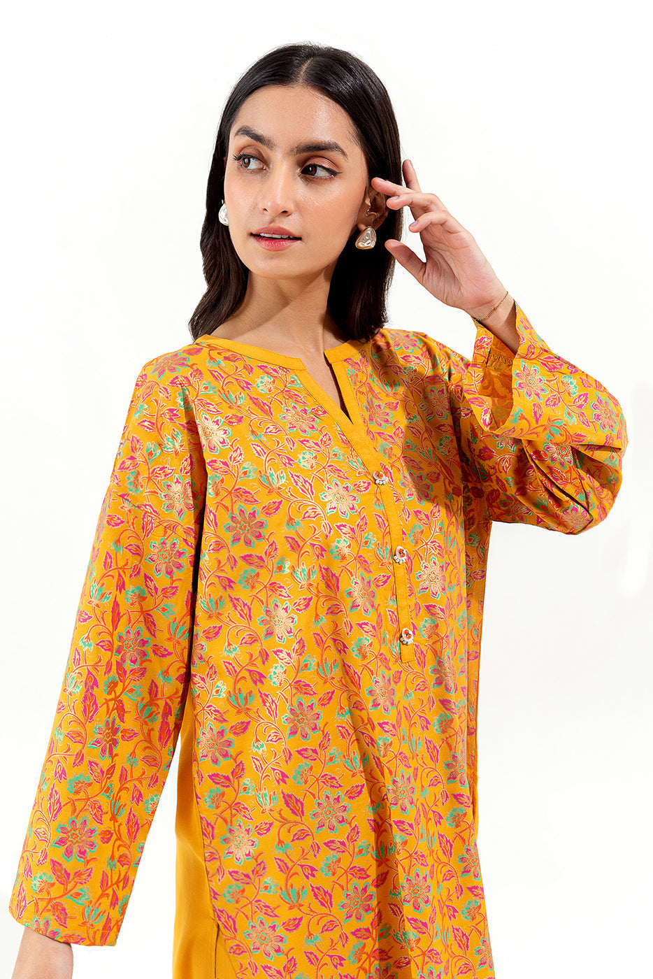 2 Piece Printed Silk Suit (Luxury-Pret)