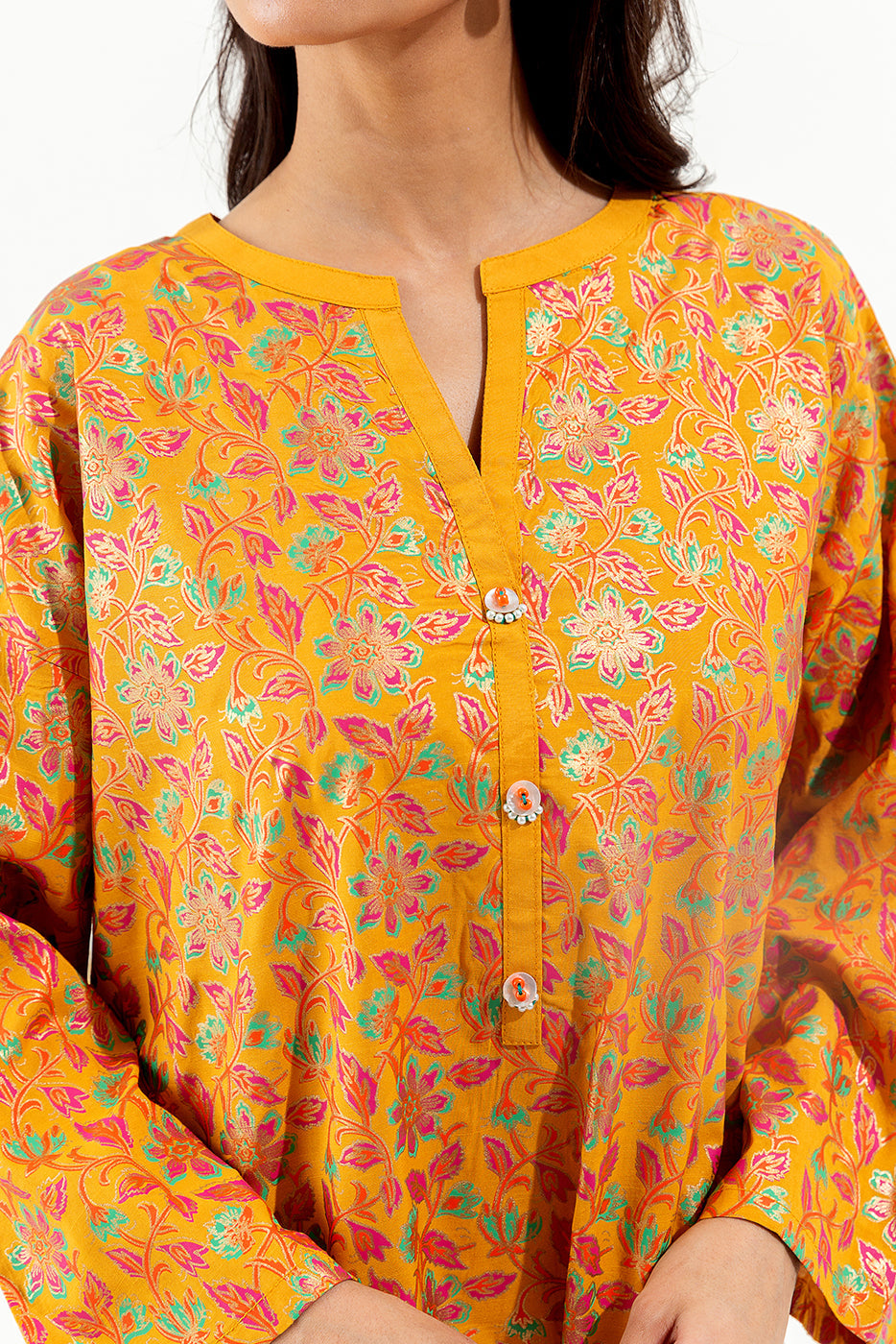 2 Piece Printed Silk Suit (Luxury-Pret)
