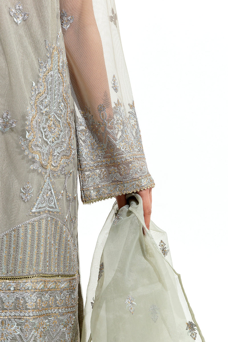 3 Piece Embroidered Organza Net Suit (Luxury Pret)