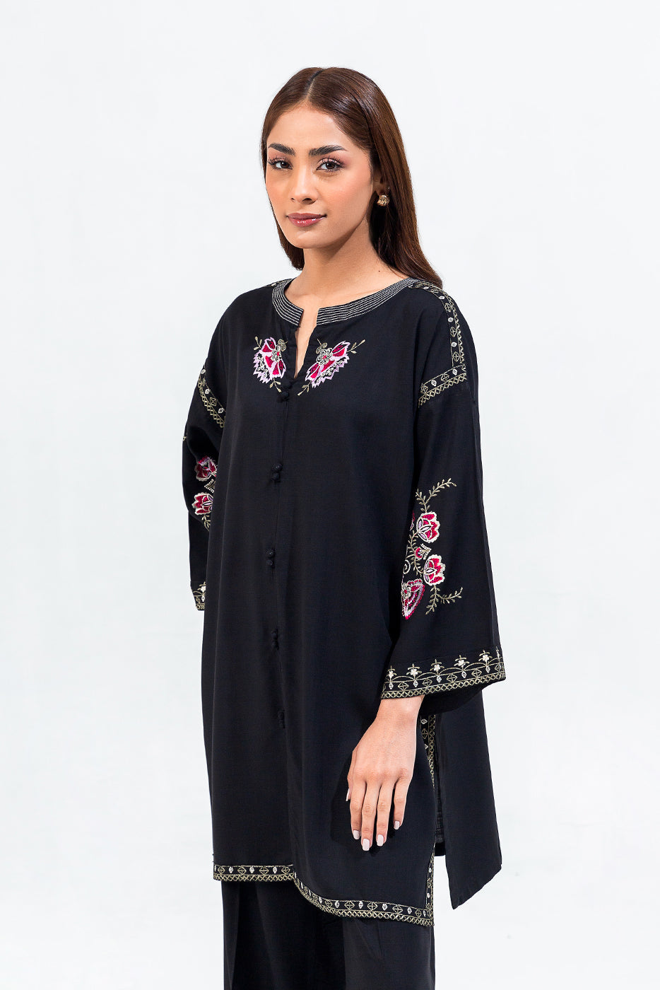2 Piece Embroidered Viscose Suit (Pret)
