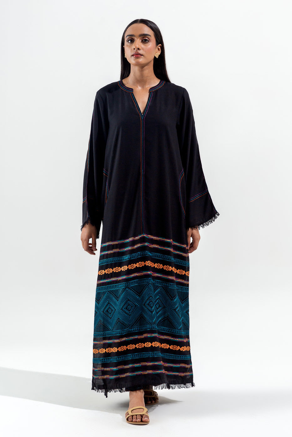 2 Piece Embroidered Viscose Suit (Pret)