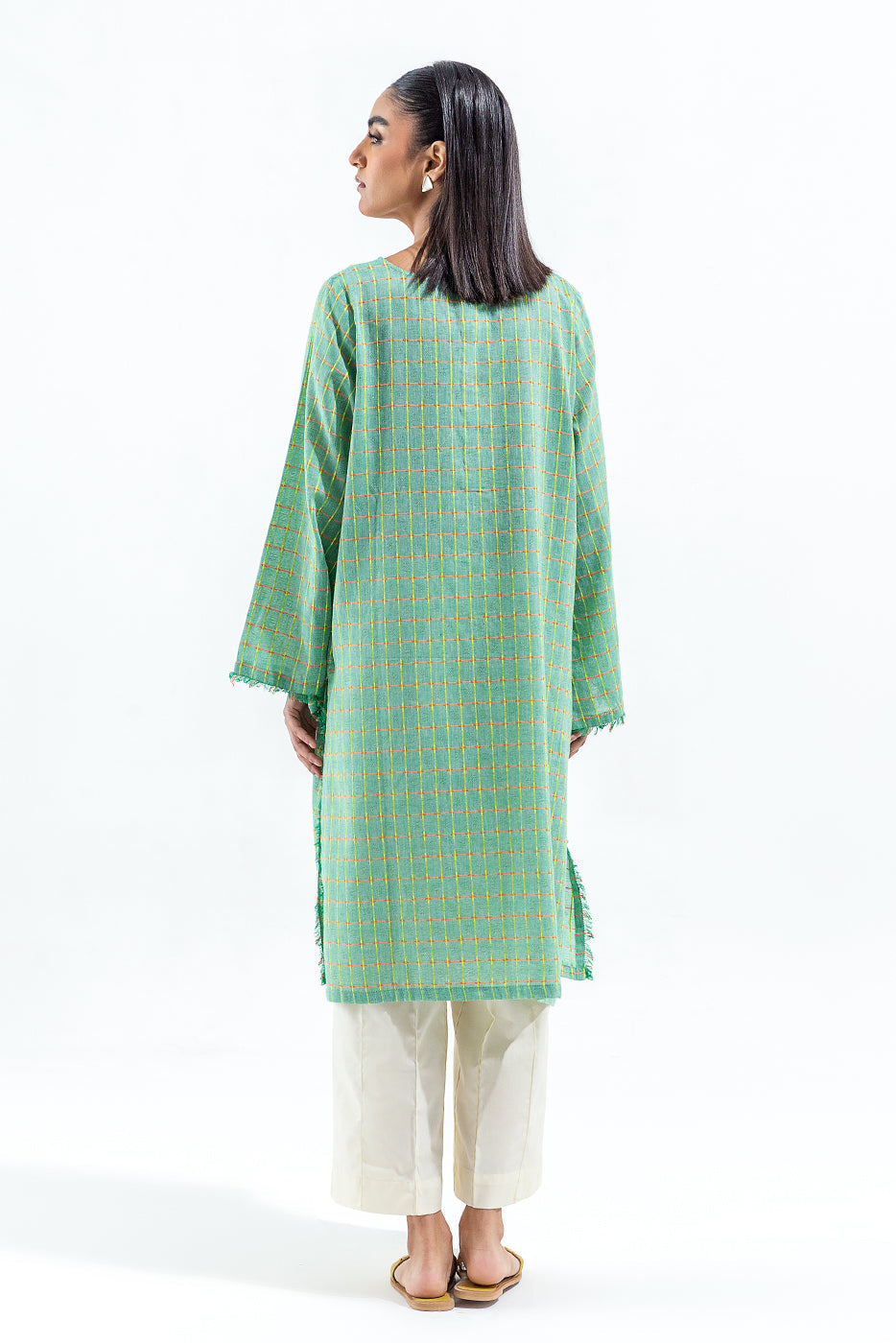 EMBROIDERED YARN DYED SHIRT (PRET)