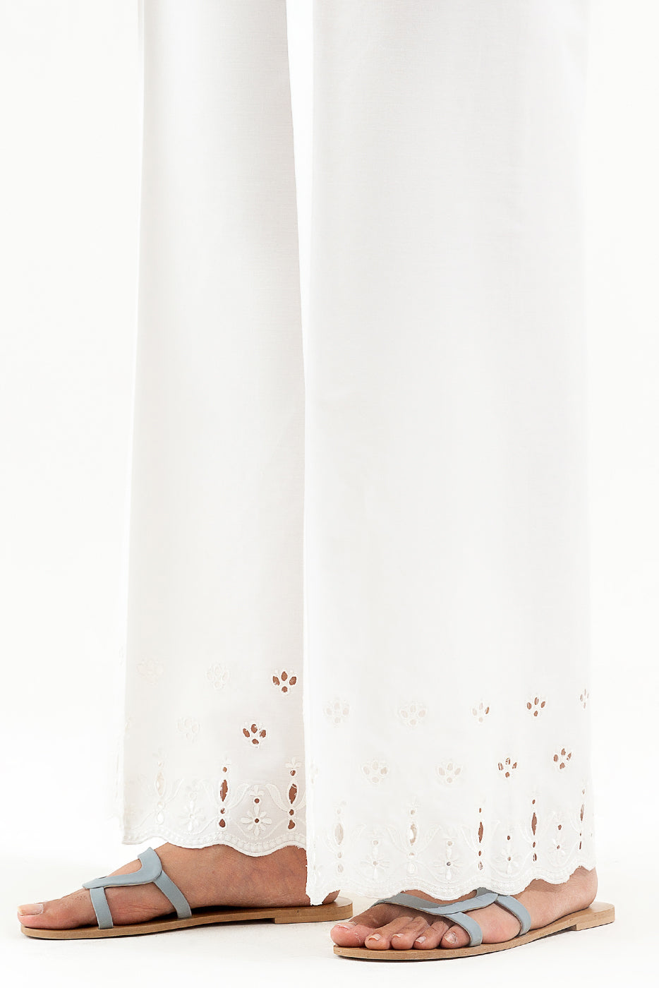 Embroidered Culotte Pants