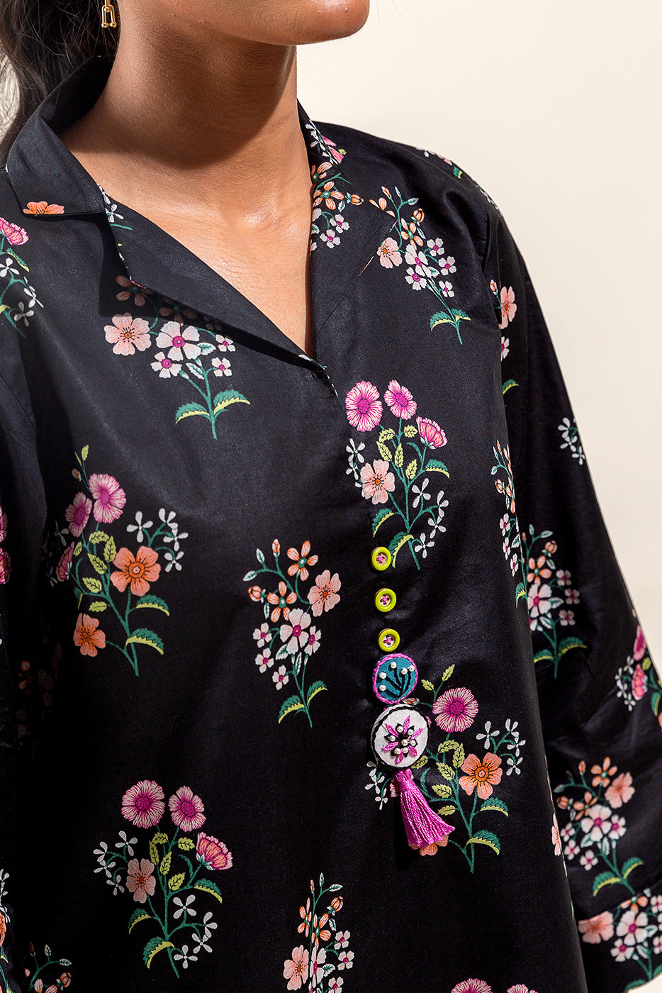 2 Piece Printed Suit-Rustic Gild (Unstitched)