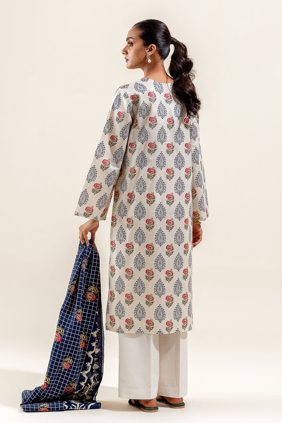 2 Piece Printed Suit-Pale Bliss (Unstitched)