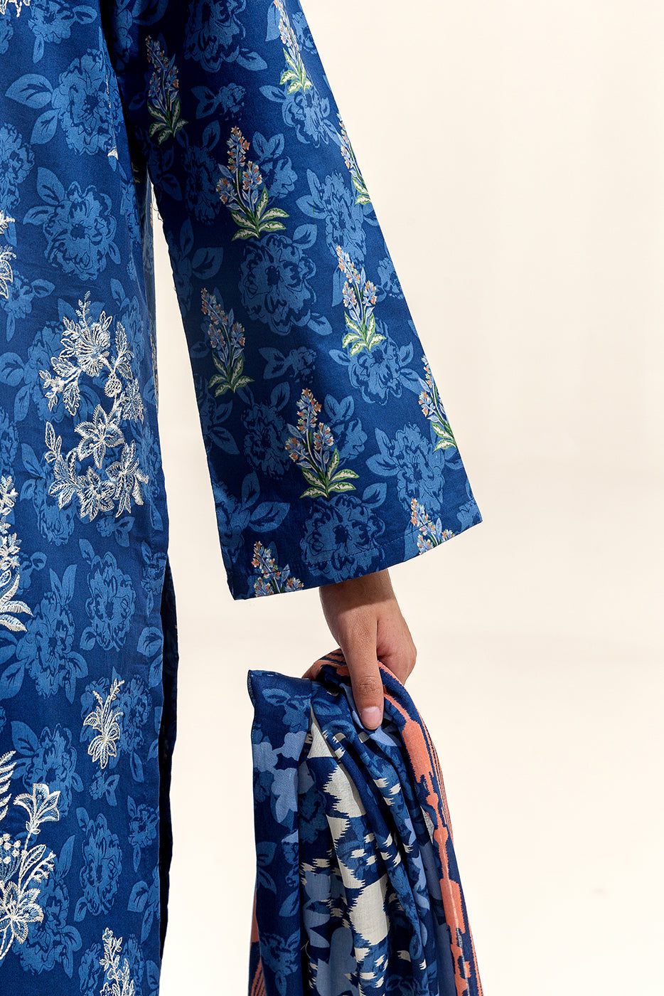 3 Piece Embroidered Lawn Suit-Twillight Bloom (Unstitched)