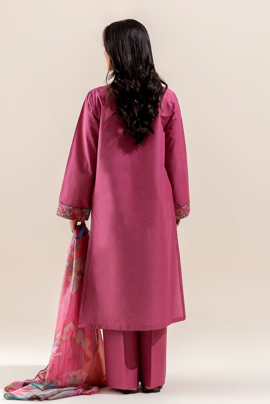 3 Piece Embroidered Lawn Suit-Lotus Blush (Unstitched)