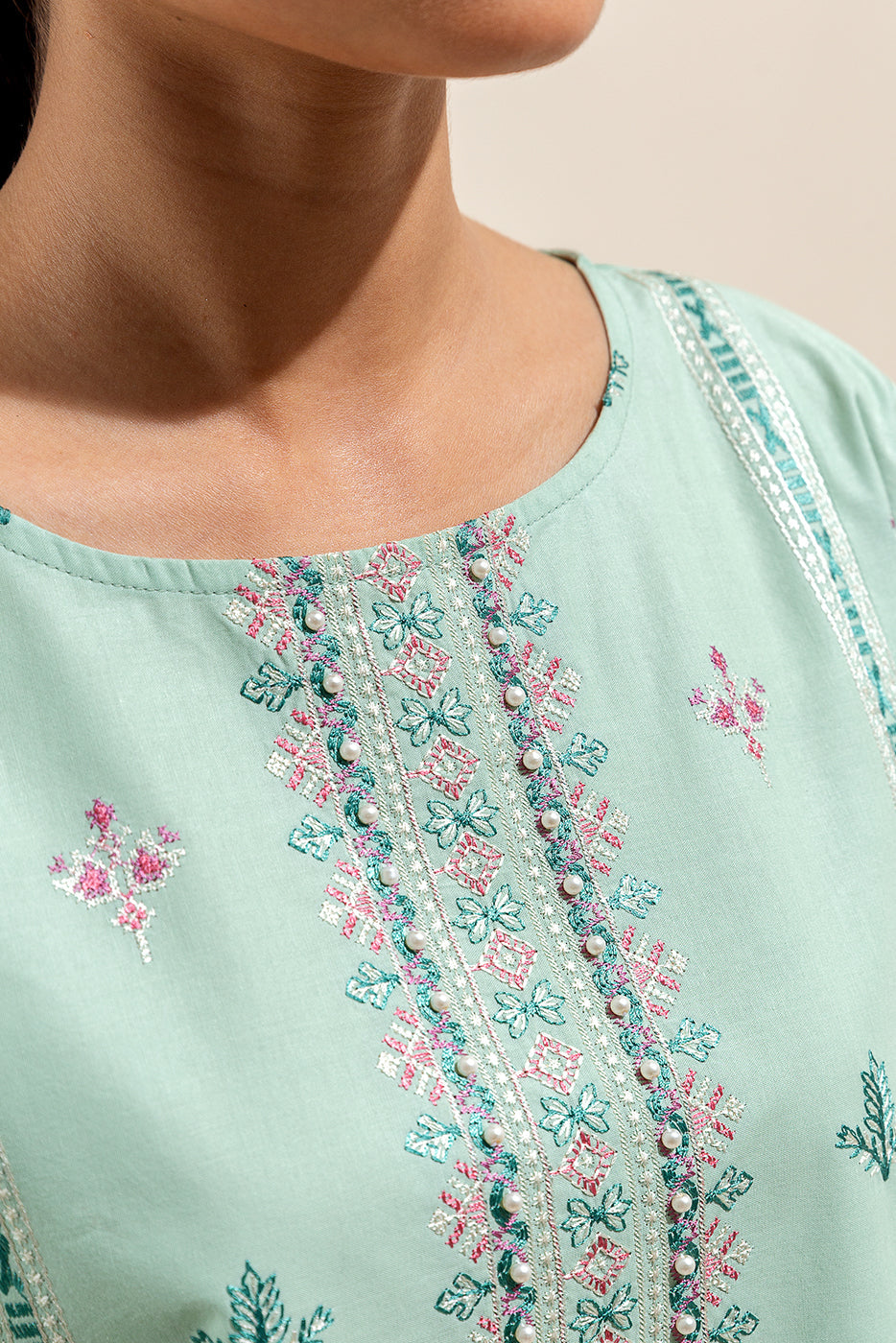 3 Piece Embroidered Lawn Suit-Wildflower Wonders (Unstitched)