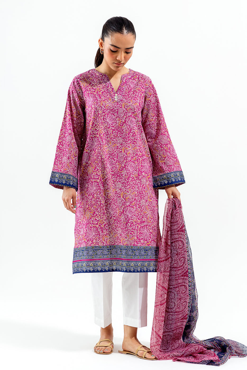 2 Piece Printed Rotary Print Suit (Pret)