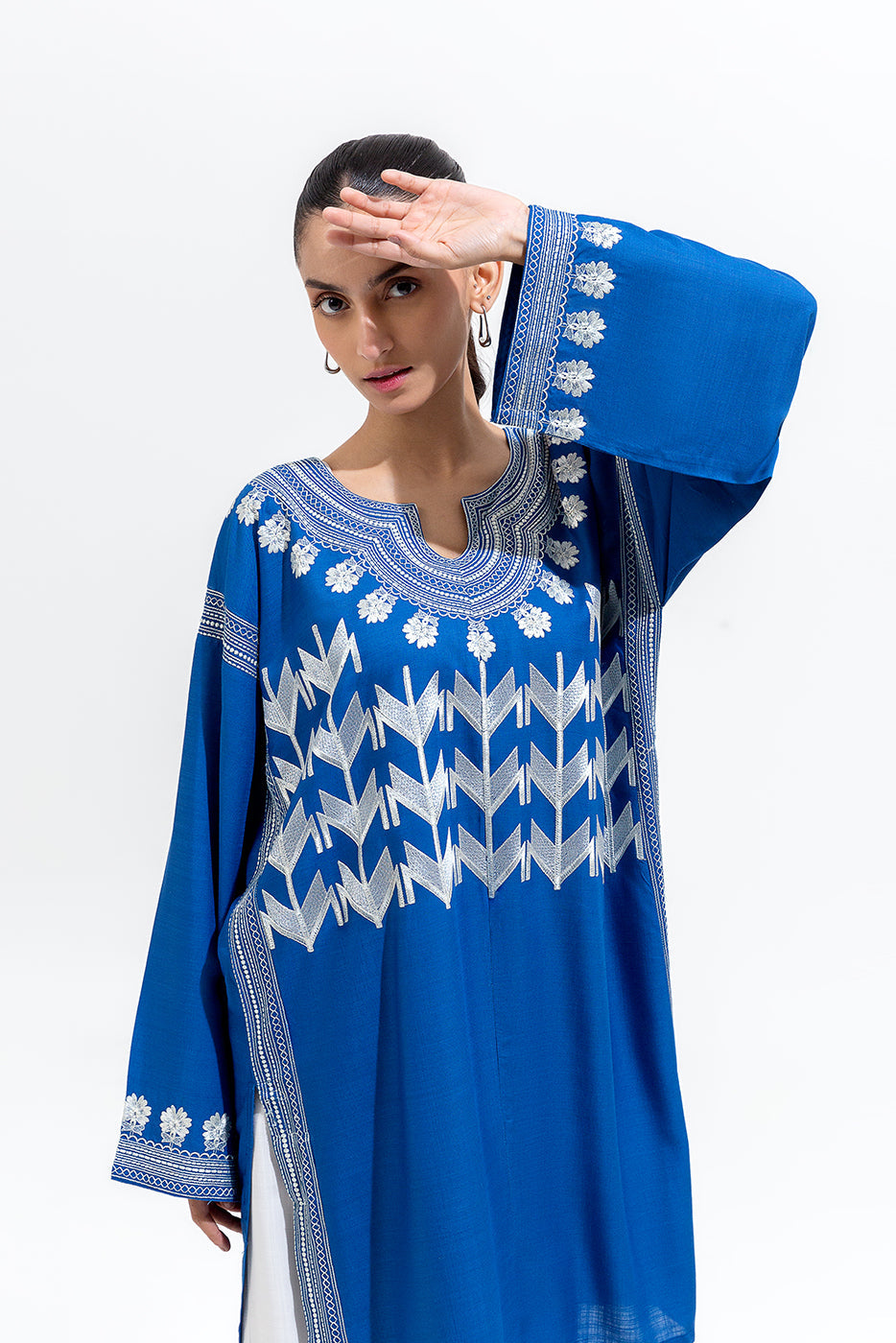Embroidered Viscose Shirt (Pret)