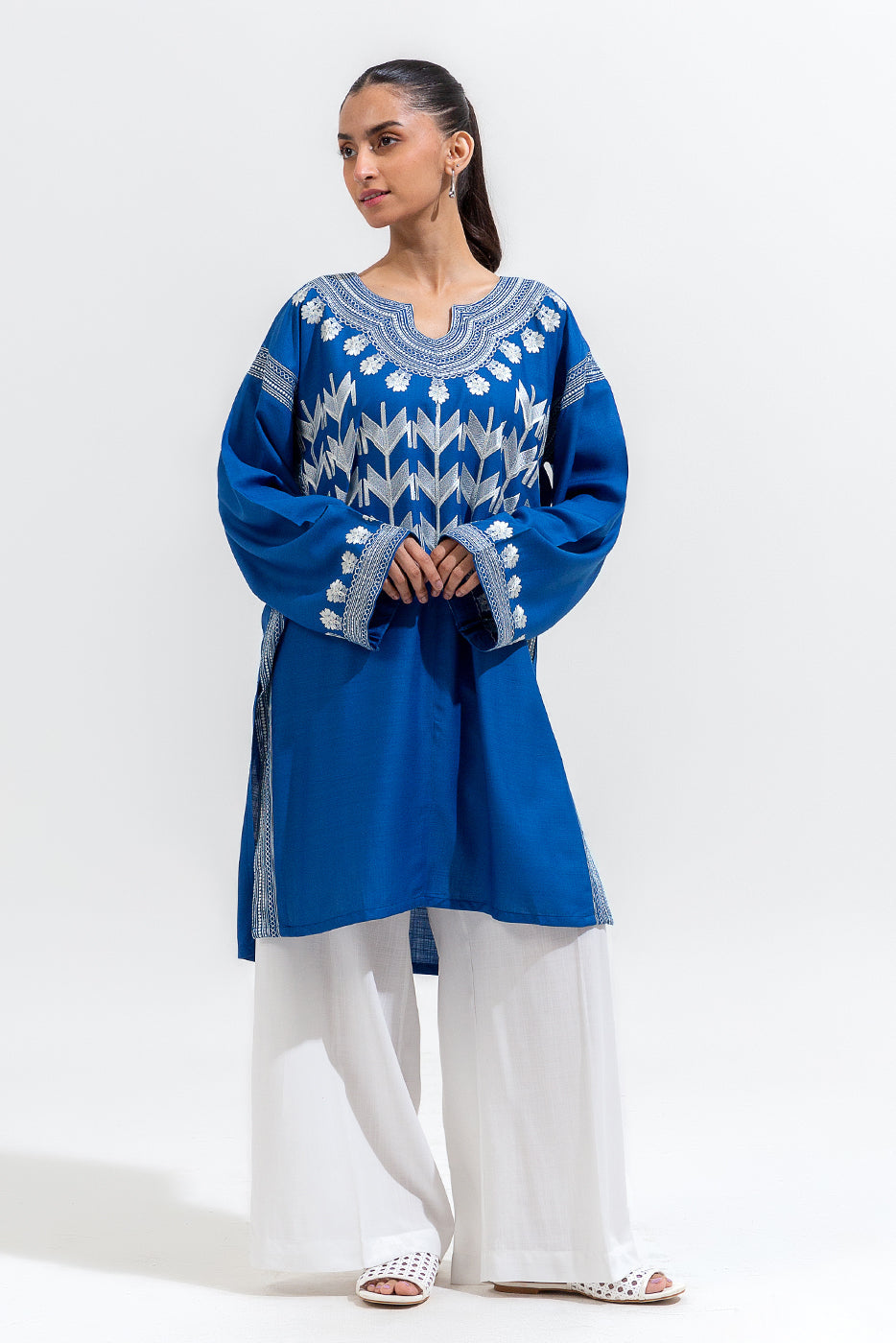Embroidered Viscose Shirt (Pret)