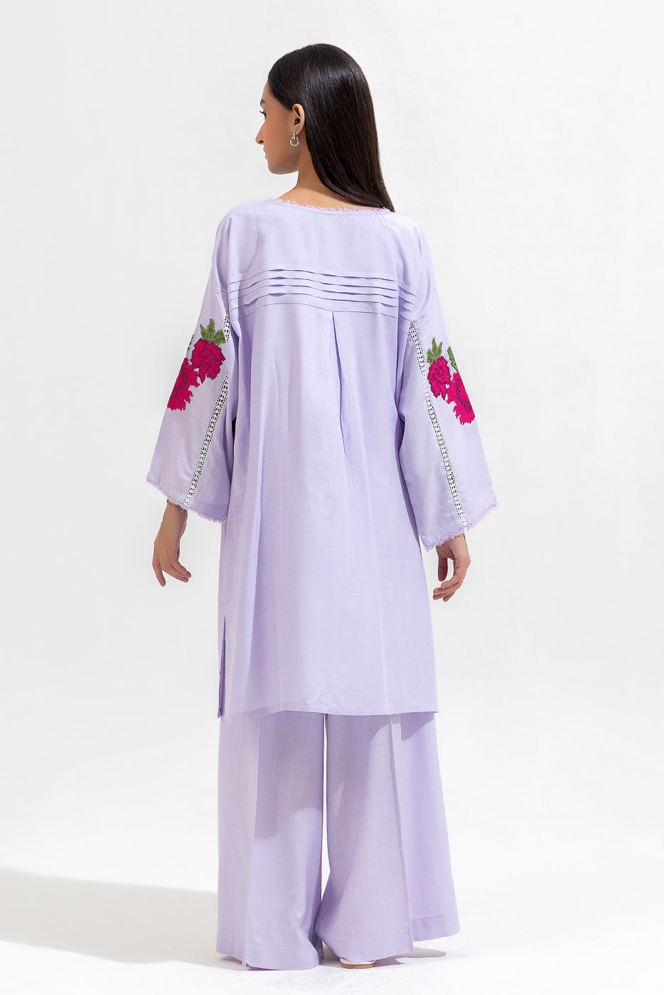 2 Piece Embroidered Viscose Suit (Pret)