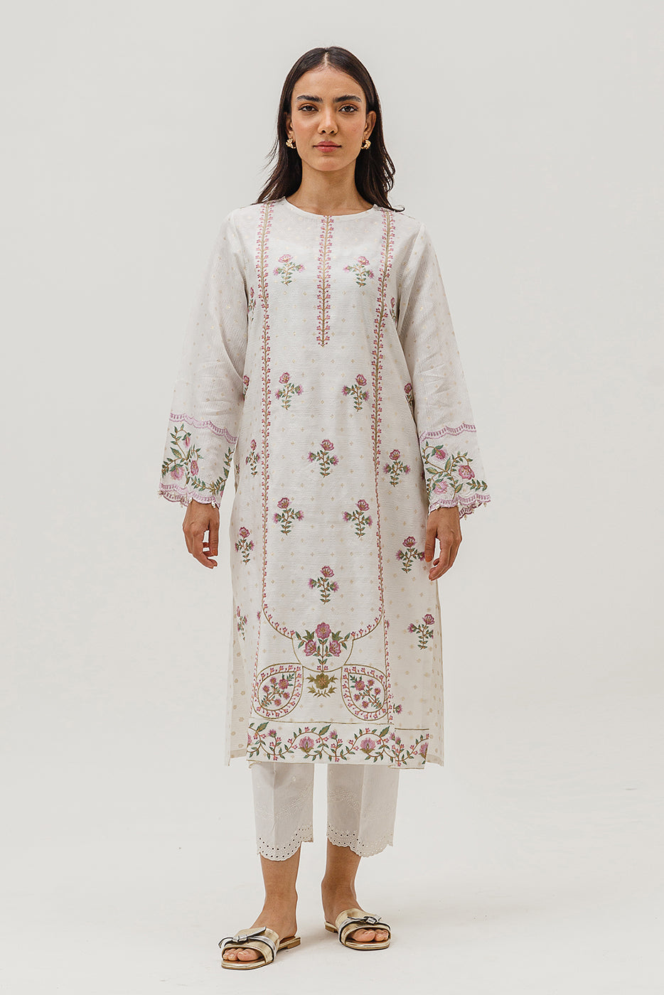 Embroidered Jacquard Shirt (Luxury-Pret)