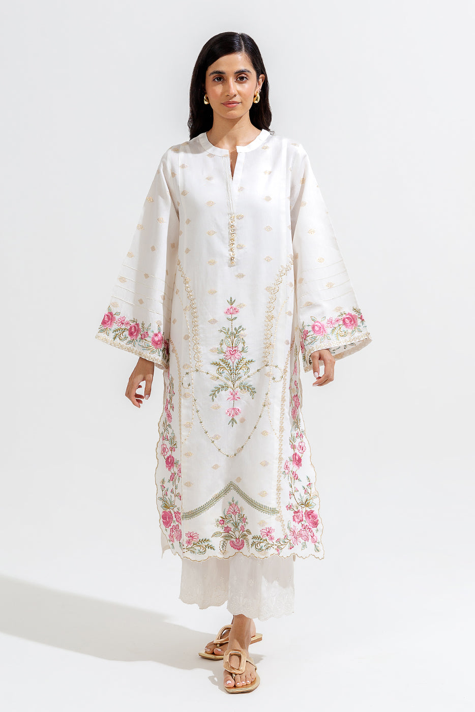 Embroidered Jacquard Shirt (Luxury-Pret)