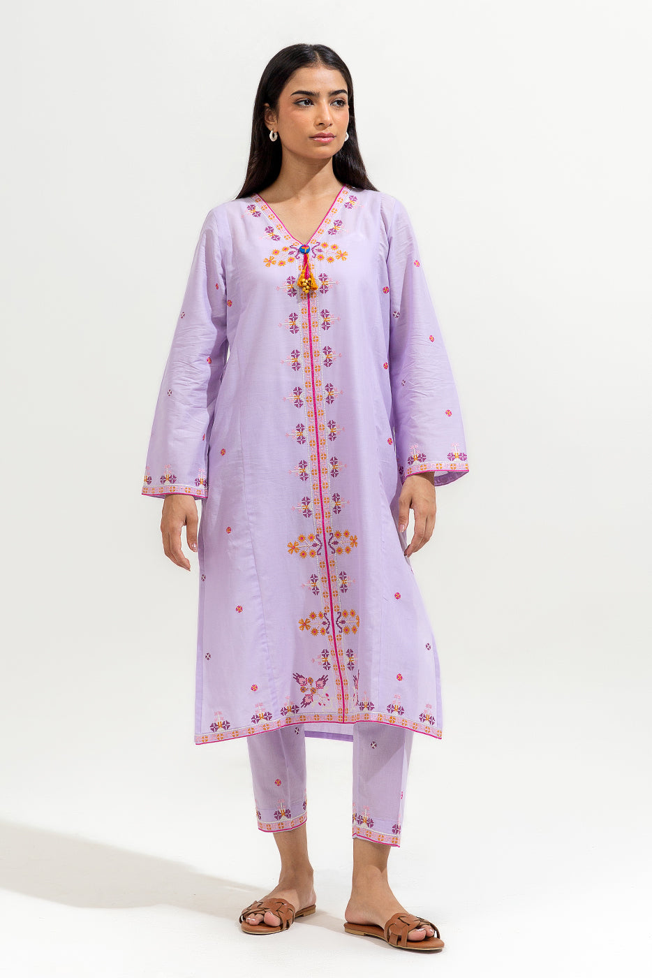 2 Piece Embroidered Lawn Suit (Pret)