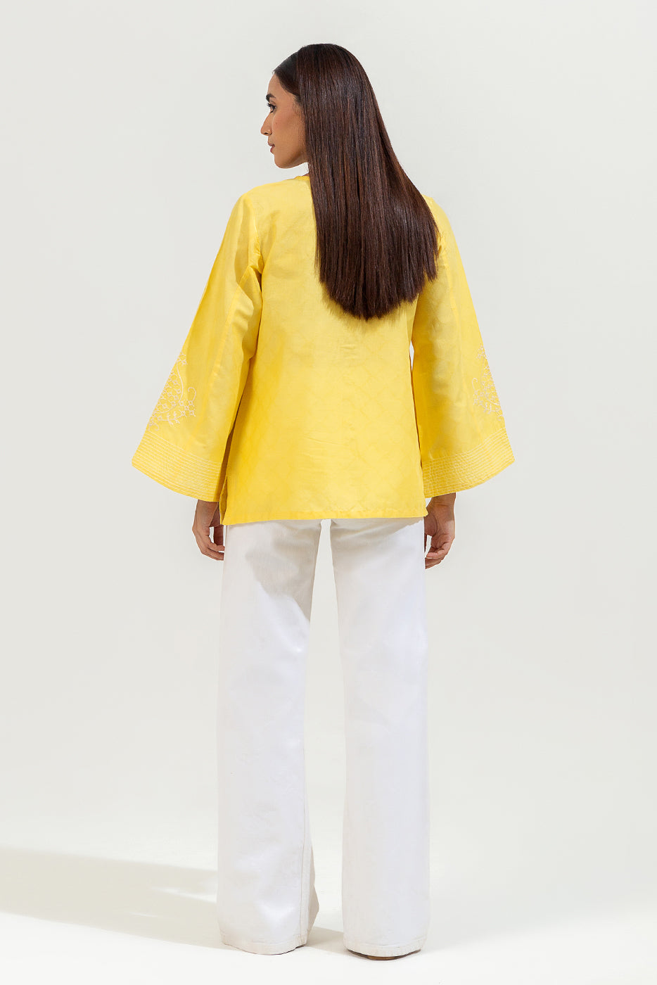 Embroidered Jacquard Top (Pret)