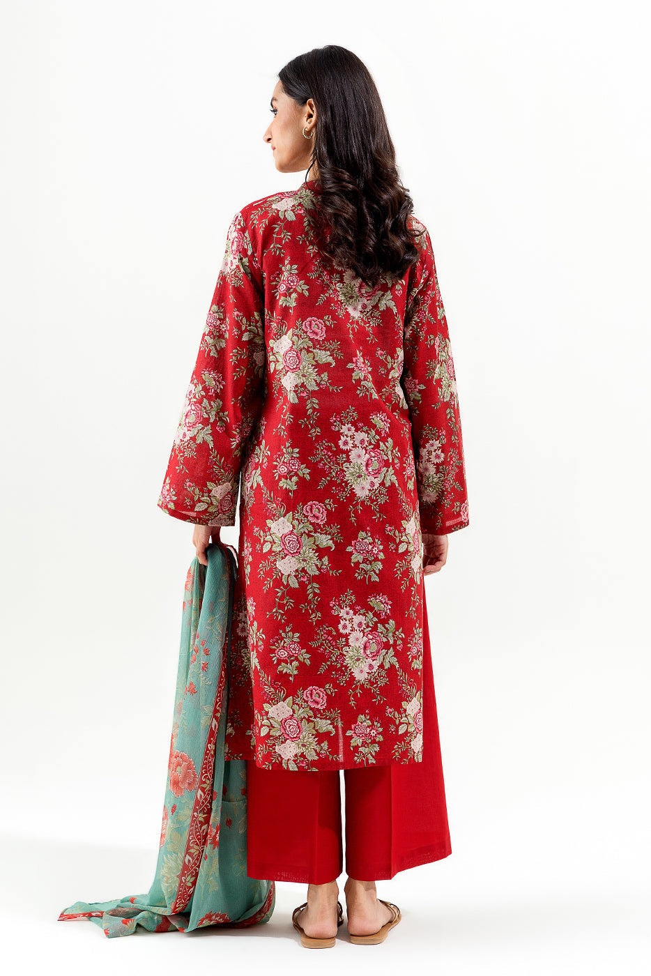 3 Piece Embroidered Lawn Suit (Pret)