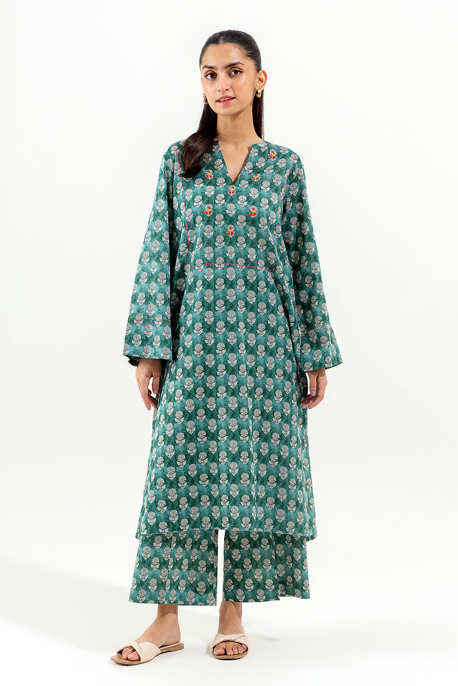 2 Piece Embroidered Lawn Suit (Pret)