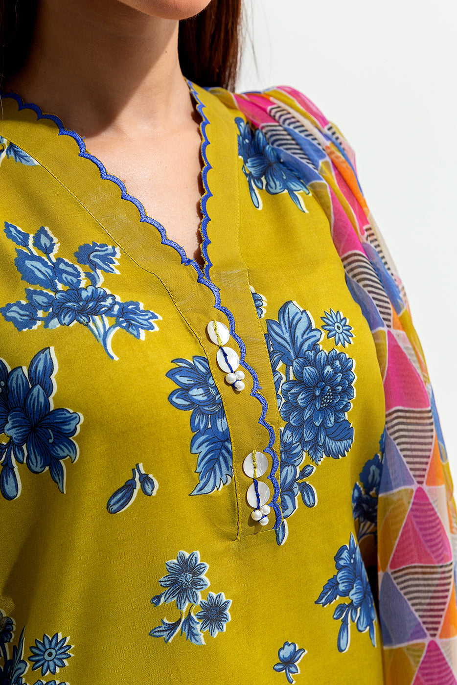 3 Piece Printed Lawn Suit (Pret)