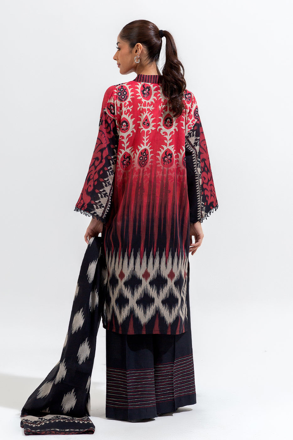3 Piece Printed Lawn Suit (Pret)