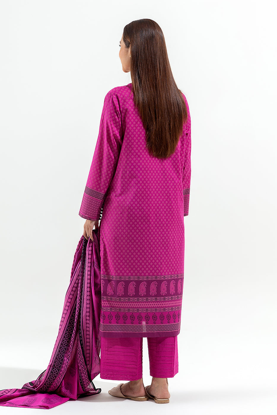 3 Piece Printed Lawn Suit (Pret)