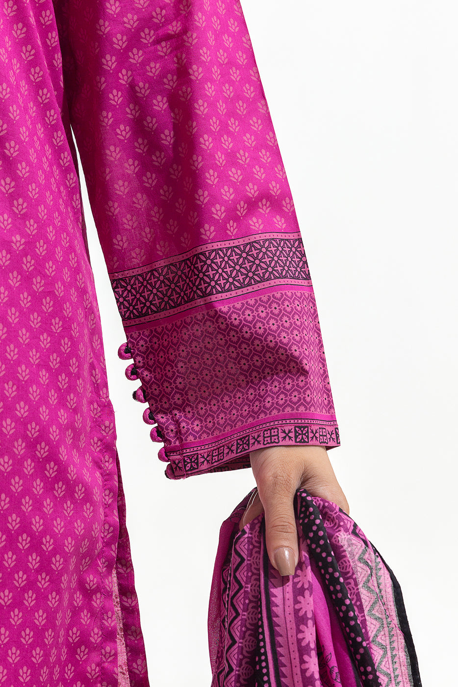 3 Piece Printed Lawn Suit (Pret)
