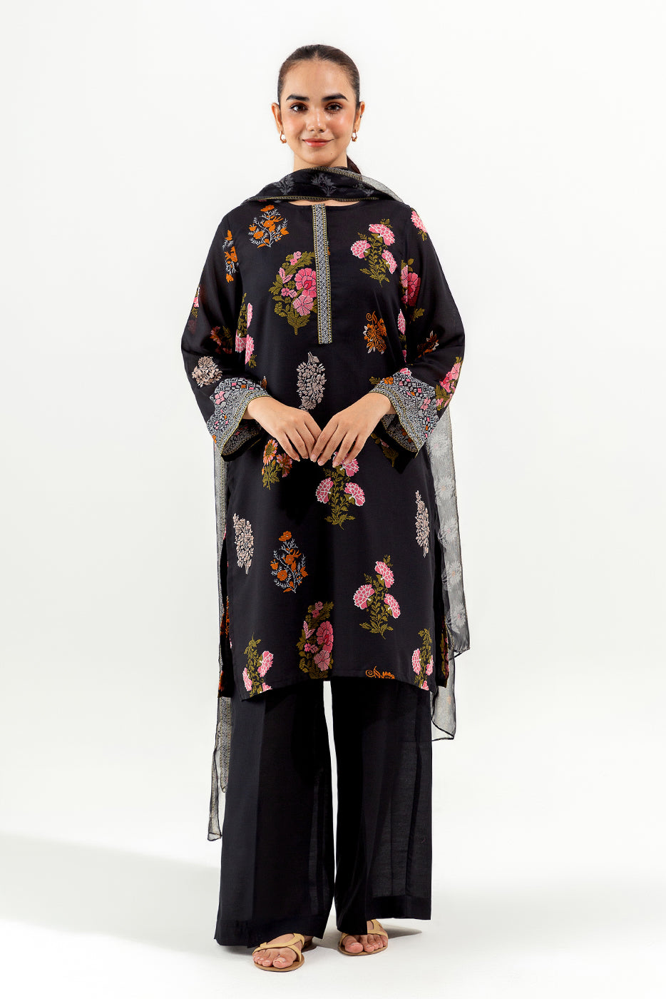 3 Piece Printed Lawn Suit (Pret)