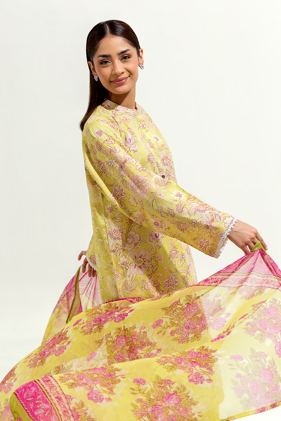 3 Piece Printed Lawn Suit (Pret)