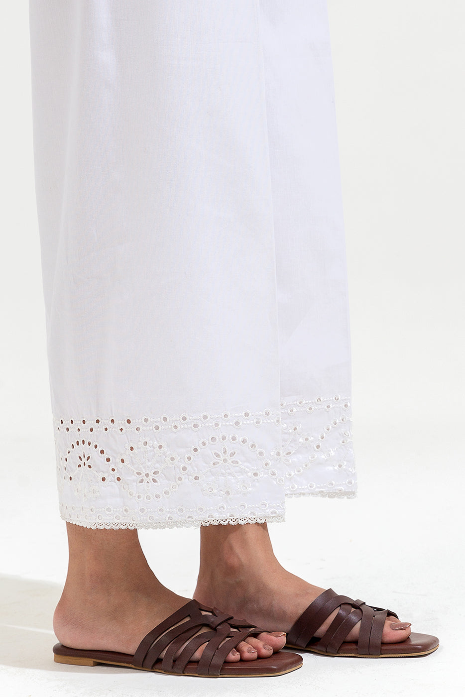 Embroidered Culotte Pants