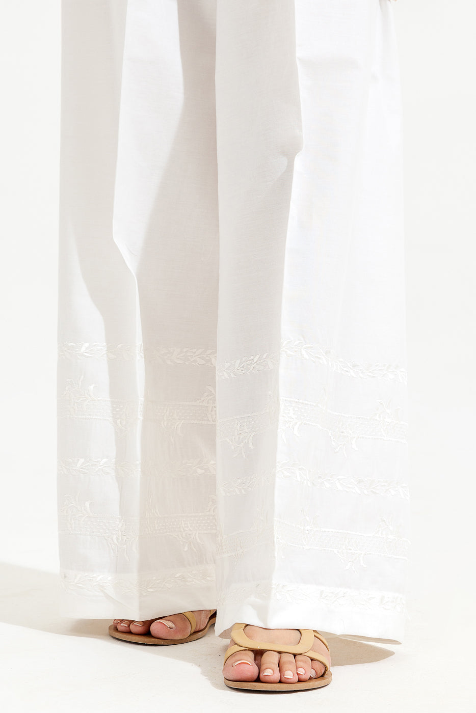 Embroidered Slack Pants