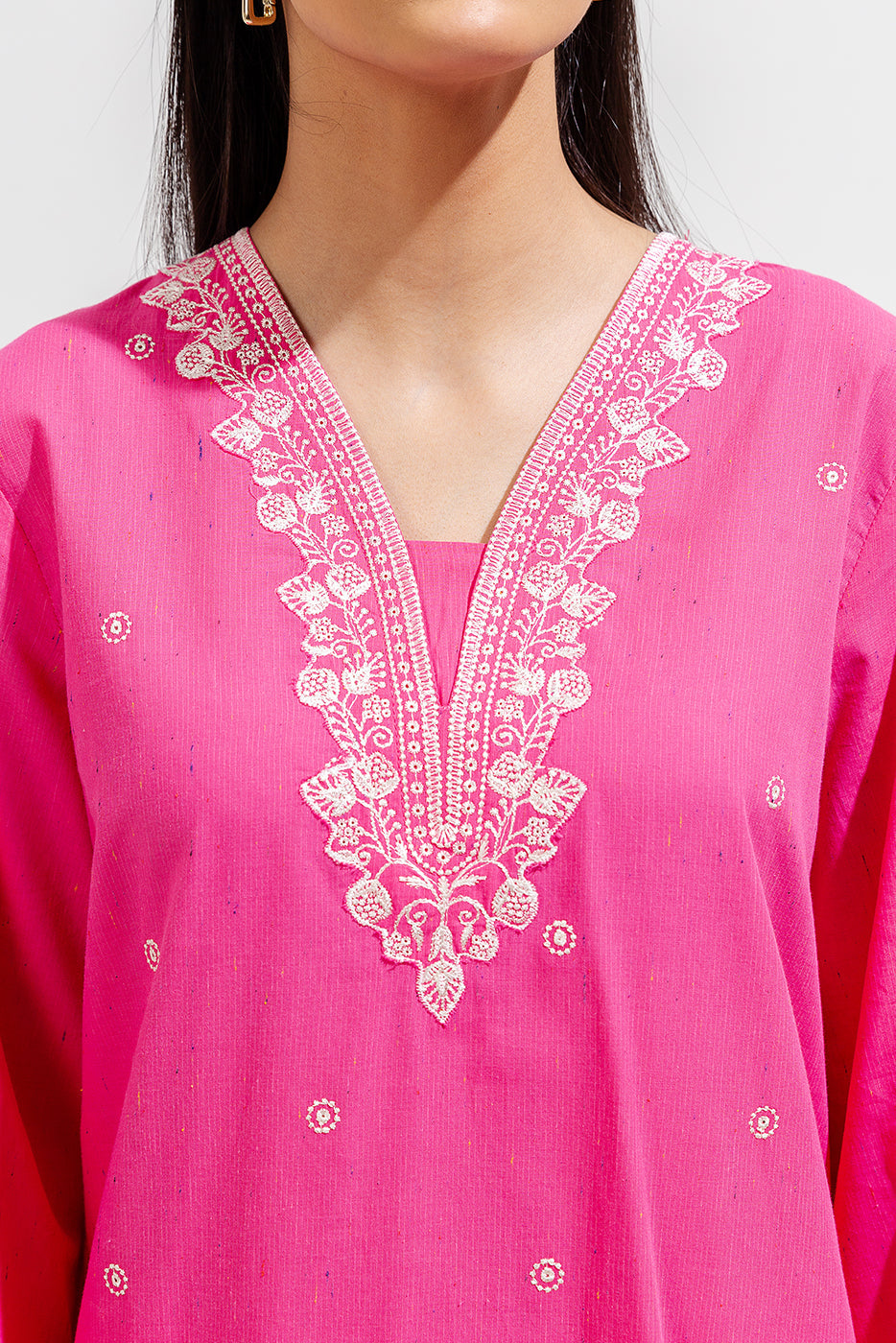 2 Piece Embroidered Multi Naps Suit (Pret)
