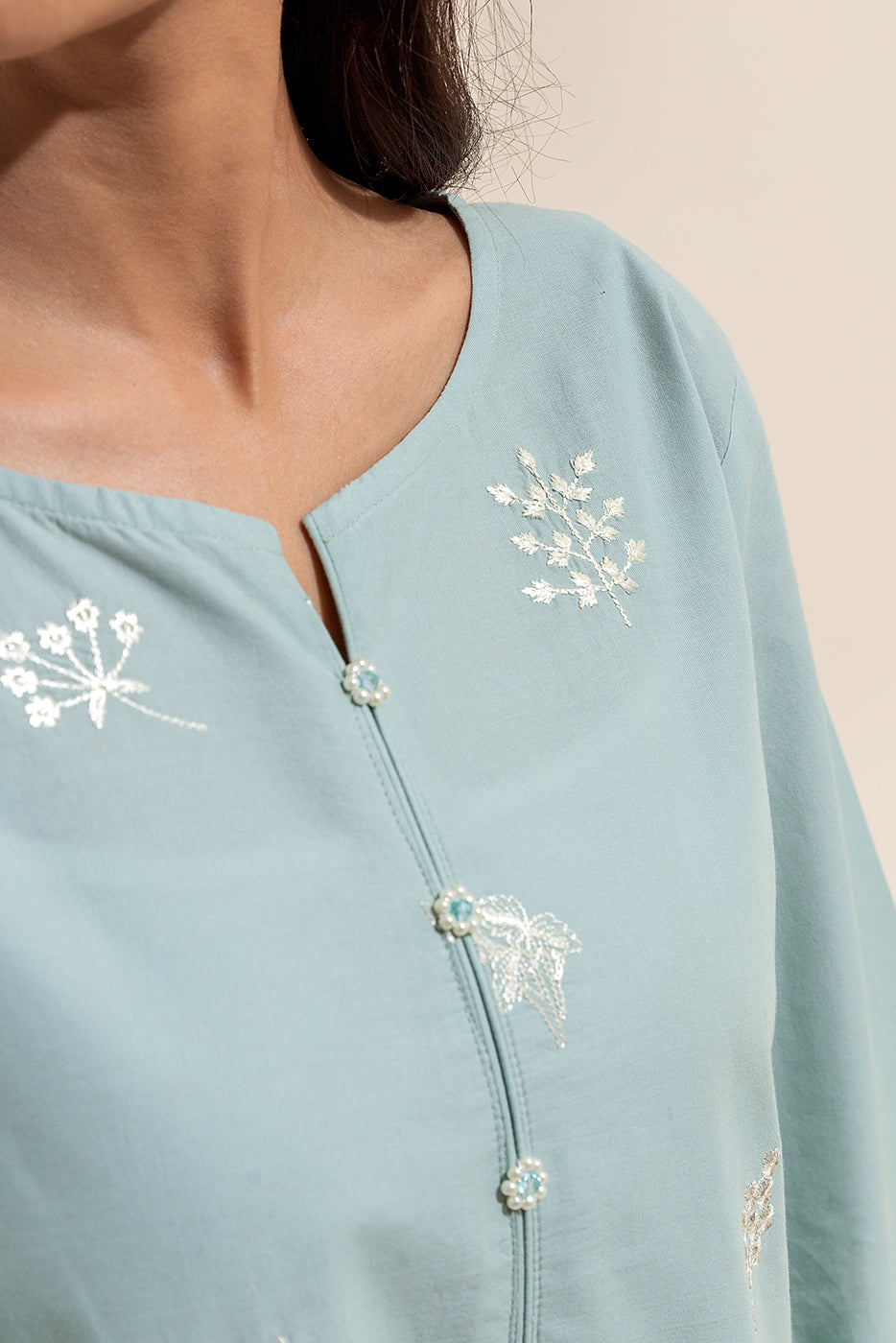 1 Piece Embroidered Lawn Shirt-Dusky Dew (Unstitched)