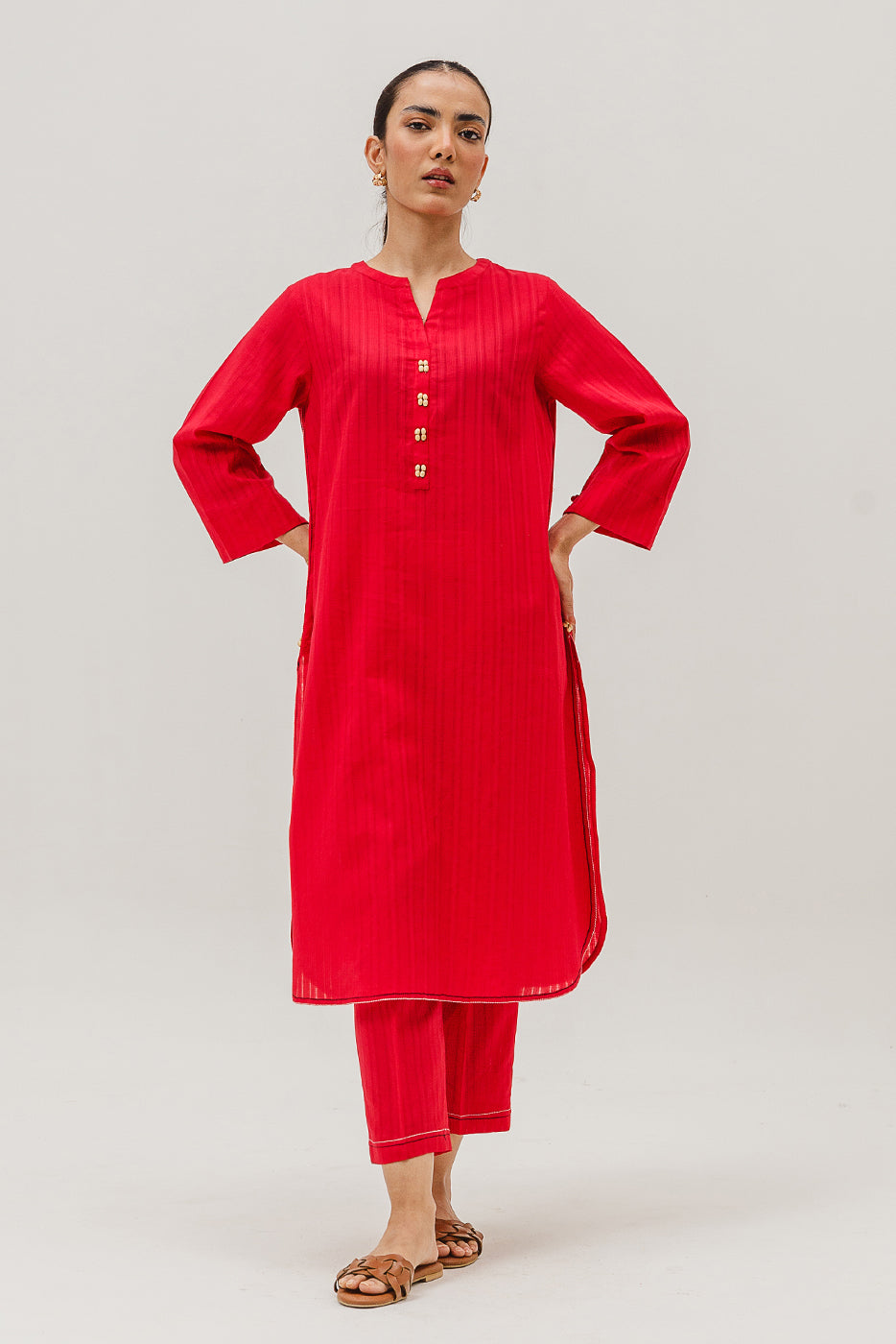 2 Piece Basic Jacquard Suit (Pret)