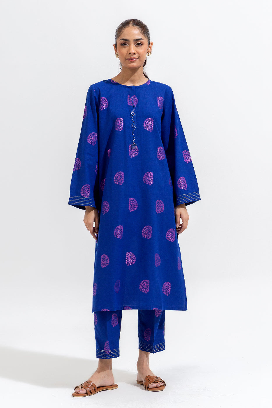 2 Piece Basic Jacquard Suit (Pret)