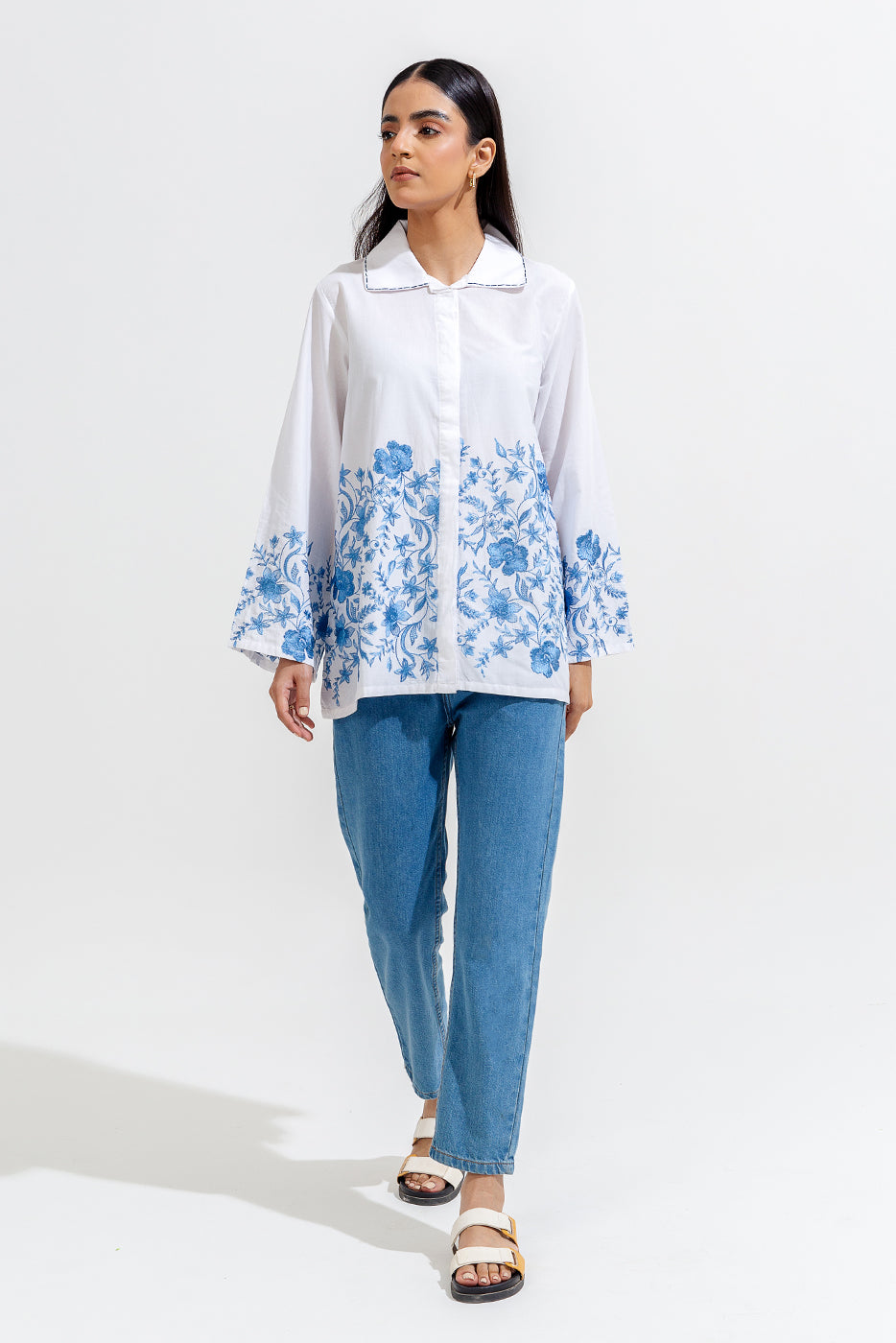 Embroidered Lawn Shirt (Pret)