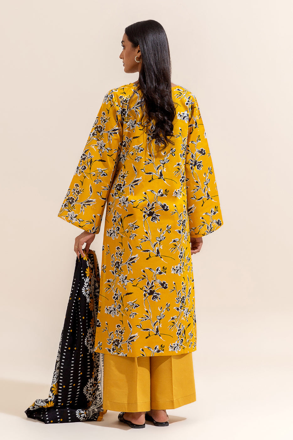 3 Piece Printed Lawn Suit-Sunbeam (Unstitched)