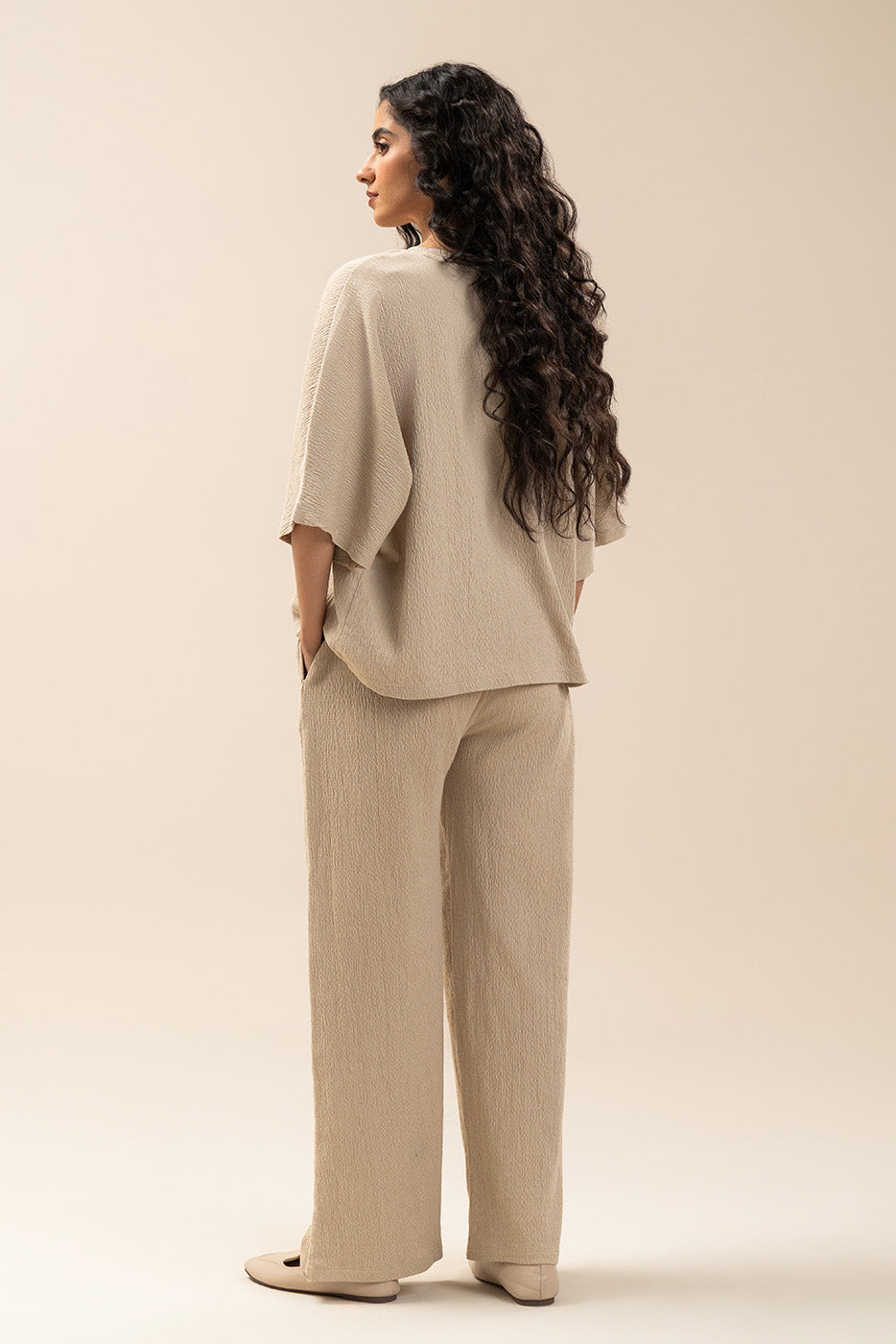 SEER SUCKER KIMONO TOP