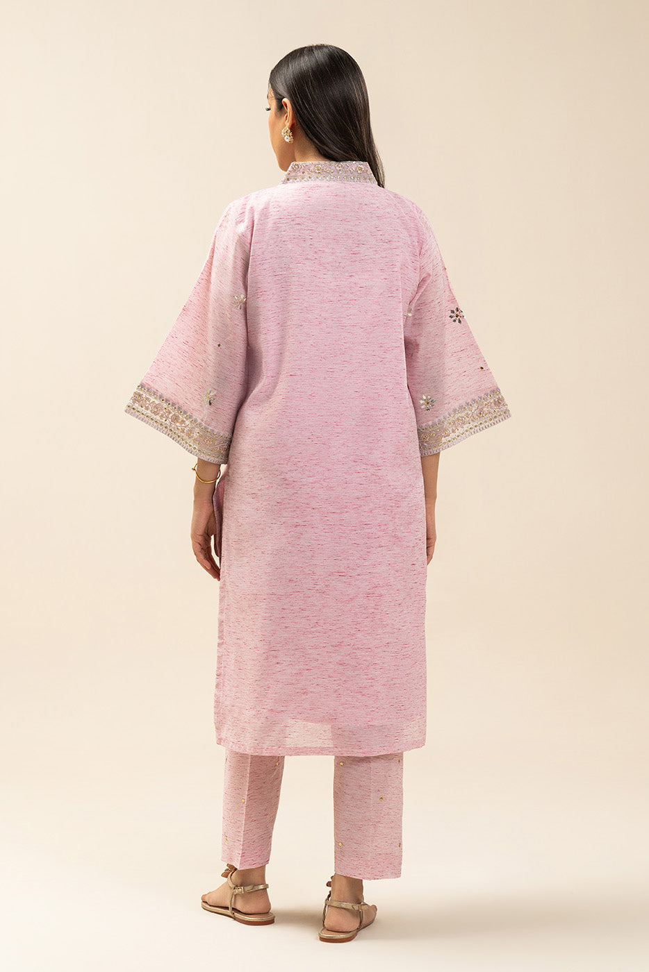 Embroidered Multi Naps Shirt (Luxury-Pret)