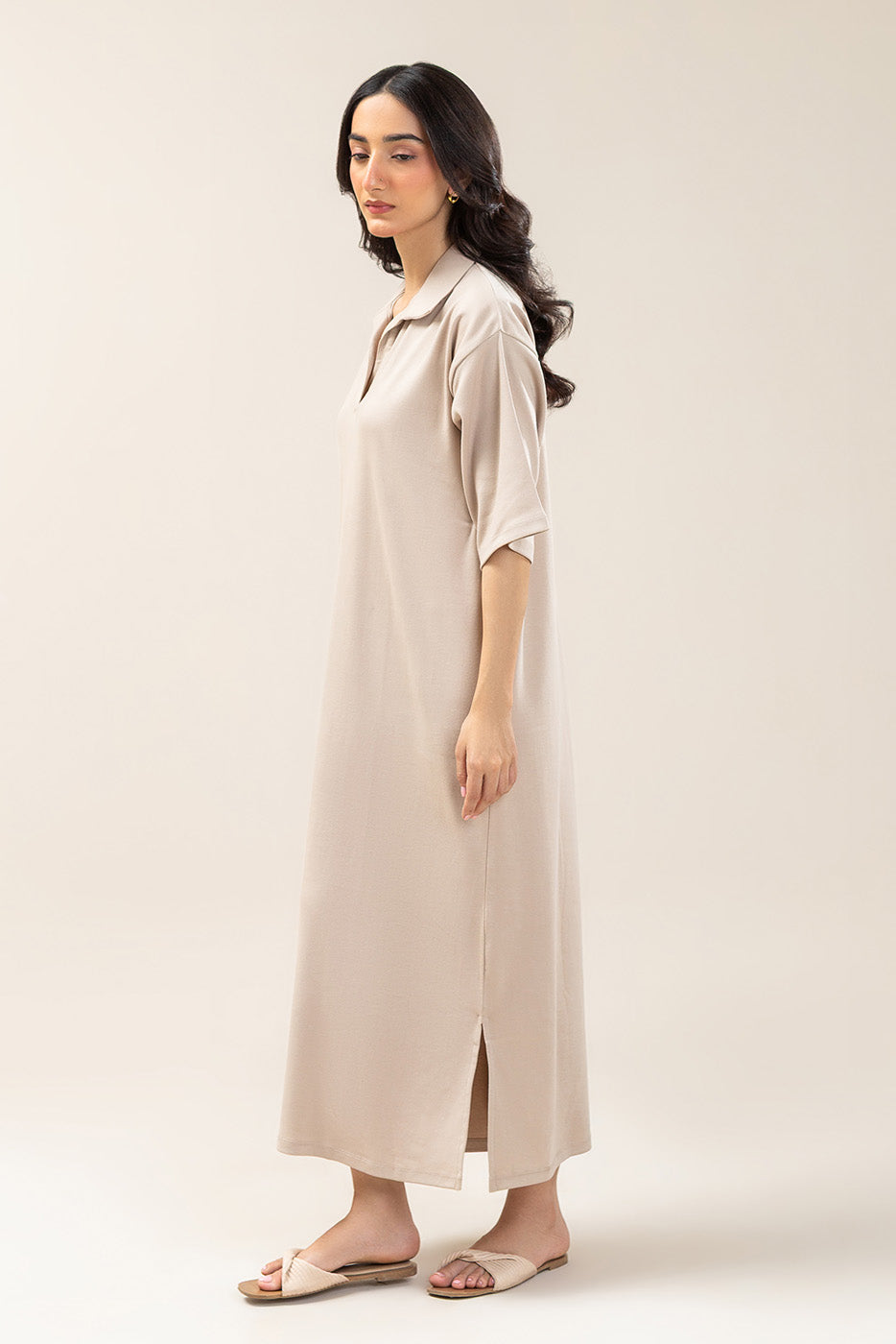 SOLID INTERLOCK DRESS (WESTERN)