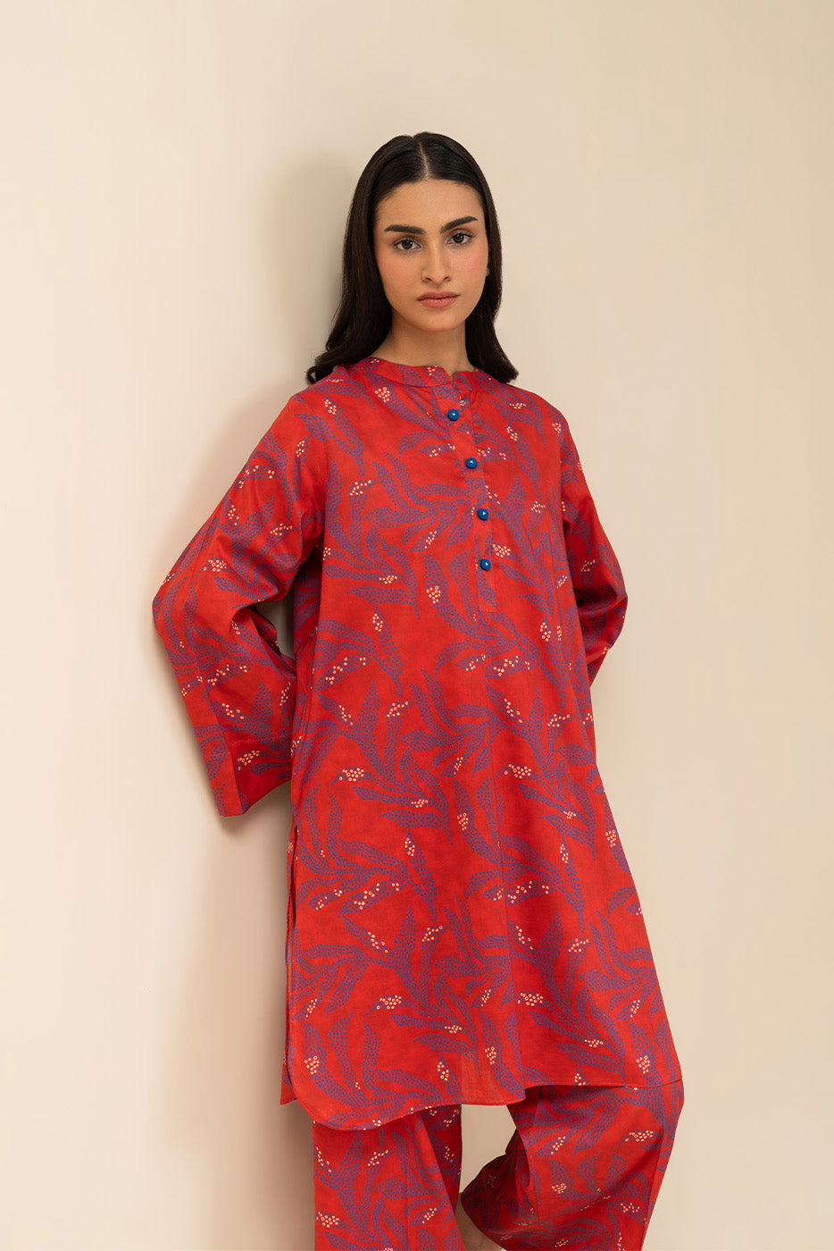 2 PIECE PRINTED LAWN SUIT (PRET)