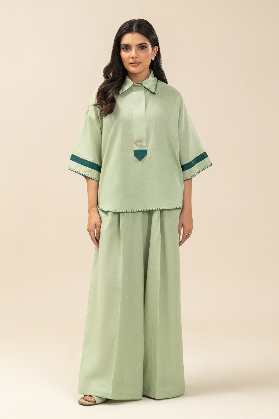 BASIC YARN DYED CO-ORD SET (FLOW)