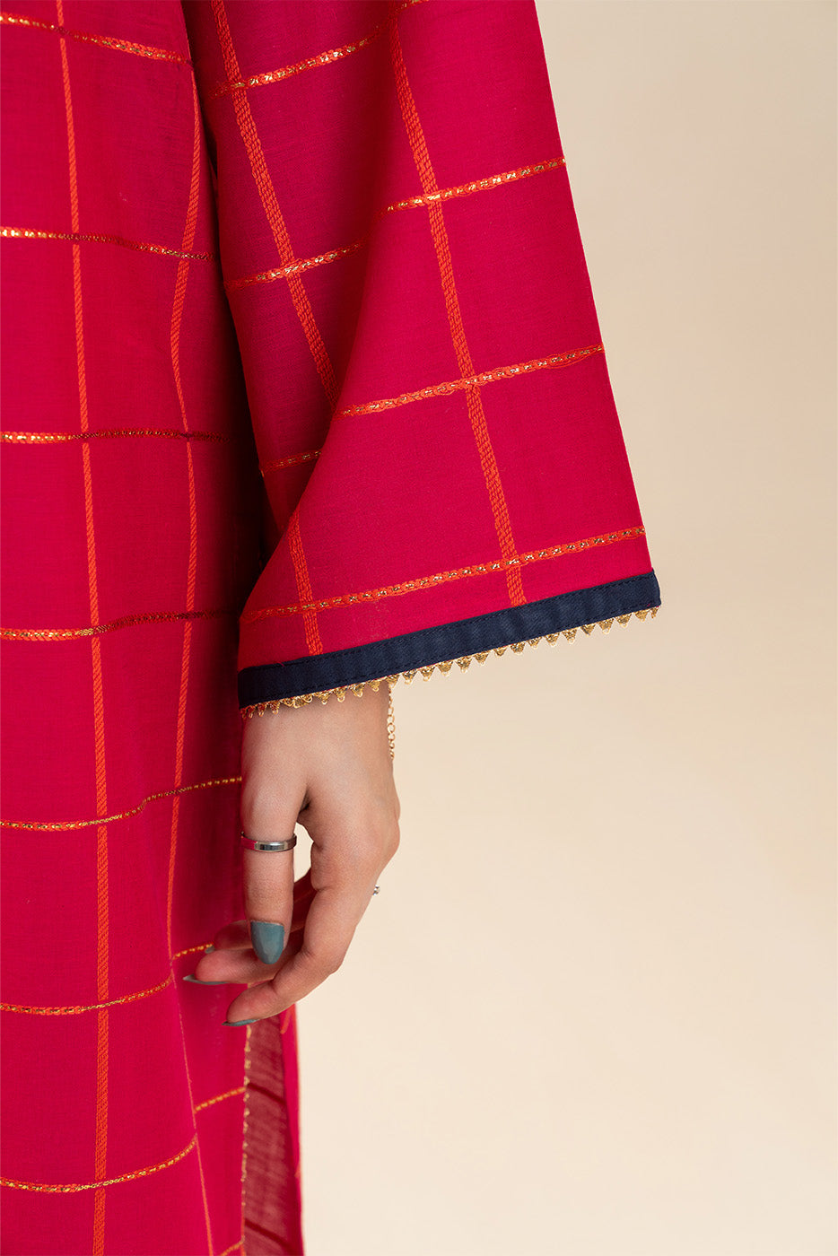 SOLID JACQUARD SHIRT (PRET)
