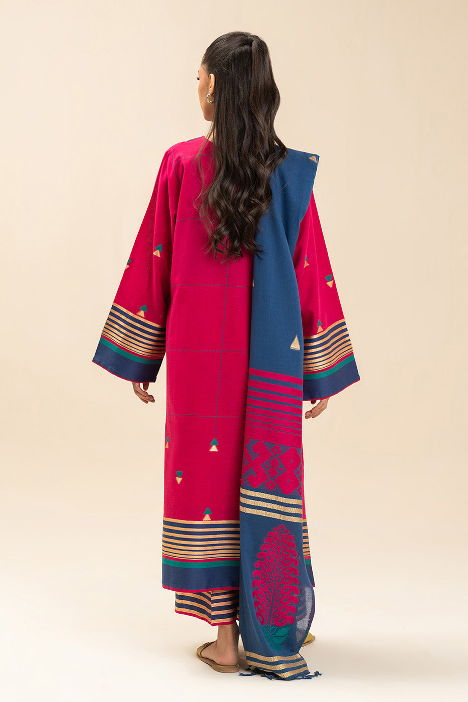 3 PIECE EMBROIDERED JACQUARD SUIT (PRET) - BT1260001PR0029-MULTI-2000000307533-8
